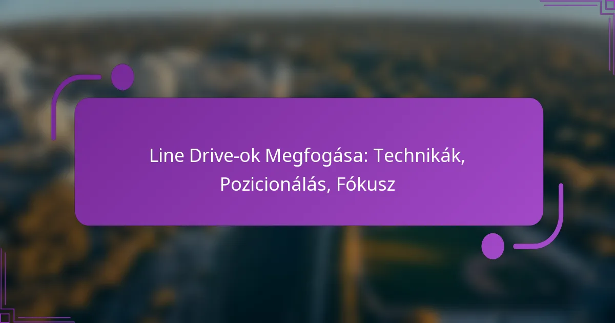 Line Drive-ok Megfogása: Technikák, Pozicionálás, Fókusz